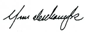 Siganture Yvon Deschamps